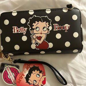 BETTY BOOP DOUBLE ZIP WALLET